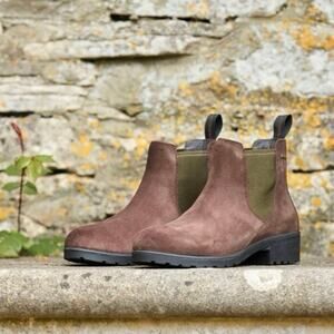 Dubarry of Ireland Waterford Ankle Country Suede “Cigar” Brown Boots Size 40/8.5